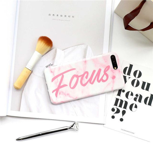 nspired Quote Marble TPU Case