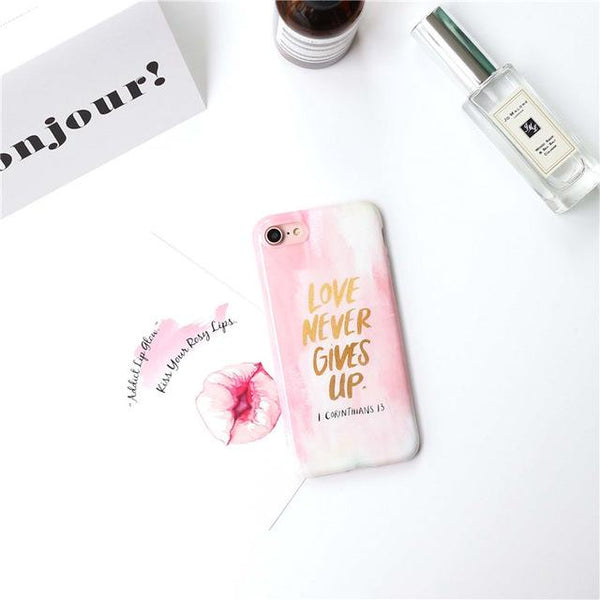 nspired Quote Marble TPU Case
