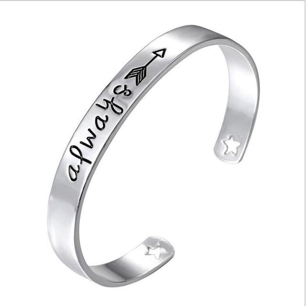 Inspirational Quote Cuff Bracelet